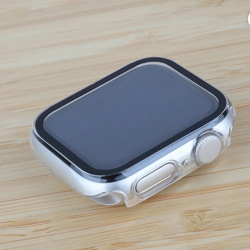 Onn Clear Bumper With Screen Protector For Apple Watch 41mm